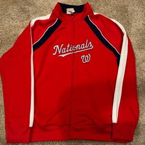 Washington Nationals Majestic Red and Navy Jacket